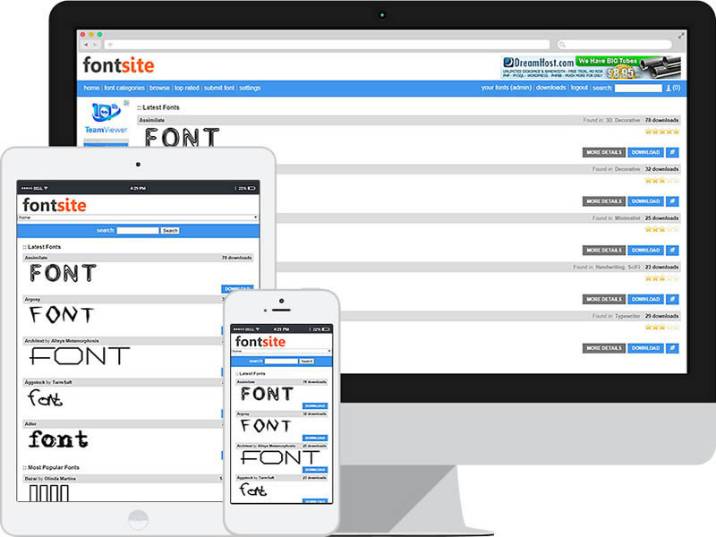 راه اندازی وب سایت دانلود فونت با اسکریپت Fonts Site نسخه 2.1