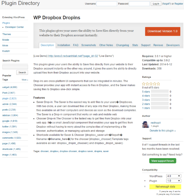 WP-Dropbox-Dropins